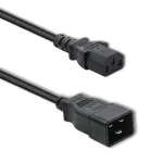 Toitekaabel Qoltec 53991 Must 1,2 m C20 C13 &uuml;henduspesa