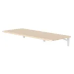 Maclean MC-128WD seinale kinnitatav kokkupandav riiul, 100&times;40 cm, puidudekoor