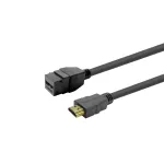 HDMI emane keystone-pistikupesa VivoLink PROKEYHDMIFM2B must, HDMI pistikupesa moodul seinaplaatidele ja jaotuspaneelidele