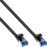 InLine lame patch-kaabel, U/FTP, Cat.6A, TPE halogeenivaba, must, 5m