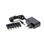 InLine universaalne toiteplokk, 12V / 24W, 6 vahetatava pistikuga