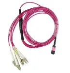 BlueOptics CBL-MPO12-4LC-OM4-10M InfiniBand kiudoptiline kaabel 10m MPO/UPC 4x LC Duplex/UPC