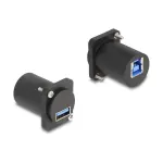 DeLOCK D-t&uuml;&uuml;pi moodul USB 5 Gbps A-t&uuml;&uuml;pi emane B-t&uuml;&uuml;pi emasele must