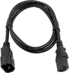 Pikendusjuhe Omnitronic 30235104, 3&times;0.75 mm&sup2;, 1 m, must