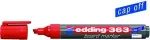 Marker Edding e-363 punane/hall otsa suurus 1 mm ja 5 mm
