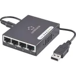 V&otilde;rgukommutaator Renkforce 1423415 &mdash; 4-pordiline 1 Gbit/s USB-toitega