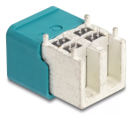 DeLOCK HDMTD nurga pistik PCB-le, neljakordne