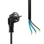 Microconnect MC-PE010SCHB-OE toitejuhe, 10 m, Schuko, lahtine ots, must