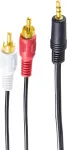 shiverpeaks BS30832-G helikaabel 1,5 m 3,5 mm 2 x RCA must (BS30832-G)