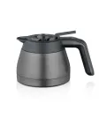 Kann Severini kohvimasinatele, mudel TK 5571 &mdash; 1,1 L, harjatud teras/must, 220&times;165&times;135 mm