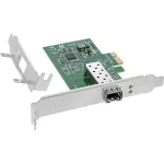 InLine 51125N sisemine gigabitine v&otilde;rgukaart 1x SFP fiiber 1 Gb/s, PCIe x1, madala profiiliga kinnitusplaat kaasas