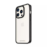 PanzerGlass &reg; ClearCase l&auml;bipaistev musta raami ja D3O&reg;-ga iPhone 15 Pro