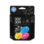 HP 302/304 kolmev&auml;rvilise/musta tindikasseti komplekt 2 tk, must, ts&uuml;aan, magenta, kollane, pigmendip&otilde;hine tint, v&auml;rvip&otilde;hine tint, 2 tk, 120 lehek&uuml;lge