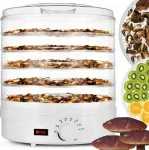 Extralink Home suur toidukuivati seentele, puuviljadele, k&ouml;&ouml;giviljadele ja &uuml;rtidele, v&otilde;imas Pro 500 W + 5 alust 27 cm valge