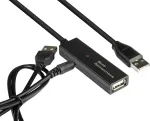 Good Connections GC-M0134 USB 2.0 pikenduskaabel 20 m must signaaliv&otilde;imendiga