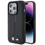 BMW BMHCP15L22PVTK iPhone 15 Pro 6,1 inch Must k&otilde;va &uuml;mbris Quilted Tricolor