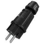 Mennekes SCHUKO pistik must 2P+PE IP54 (152072)