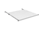 EFB Electronics 19 tolli 0.5U fikseeritud riiul, paigalduss&uuml;gavus 750-850 mm, kandev&otilde;ime 70 kg, kapi s&uuml;gavus 1000 mm, helehall (RAL 7035)