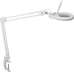 MAUL LED suurenduslamp Viso koos kinnitusklambriga, valge