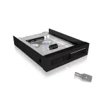 ICY BOX IB-2217ASTS Mobile Storage Rack - 2,5 inch (6,4 cm) to 3,5 inch (8,9 cm) - Must