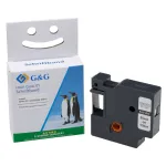 G&G Sildilint 12mm x 7m Must L&auml;bipaistval Sobib Dymo D1/45010/S072050