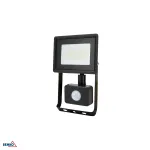KAFLER KASTEL LED SMD Floodlight 20W 4000K 1640lm IP65 Must PIR-anduriga