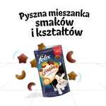 FELIX Crispies kuivtoit kassidele veiseliha ja kanaga, 45 g