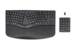 HP 960 Ergonoomiline juhtmevaba klaviatuur, t&auml;issuuruses (100%), juhtmevaba, RF-juhtmevaba + Bluetooth, membraan, QWERTY, must