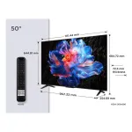 TCL 50P6K 50-tolline (127 cm) 4K Ultra HD LED Smart TV Google TV, HDMI, VESA 200x200, LAN ja Wi-Fi-ga