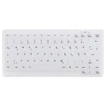 CONTOUR DESIGN Active Key MedicalKey AK-C4110 traadita klaviatuur, QWERTZ DE, valge, IP68 desinfitseeritav, laetav