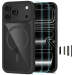 TECH-PROTECT MAGONE MagSafe &uuml;mbris ja klaas 2-pakk iPhone 17 Pro Max / 18 Pro Max jaoks - must/l&auml;bipaistev