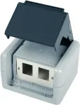 Teleg&auml;rtner AMJ-SL 2-porti RJ45 pealepandav pesa Cat.6A varjestatud, puhtvalge