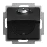 Busch-Jaeger pistikupesa sisu 20 EUKBSL-915-101 Schuko 1-kohaline s&uuml;vispaigaldusega Black Matt 2CKA002018A1589