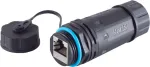 S/CONN RJ45 v&otilde;rgukaabli &uuml;hendusmuhv, Cat6, IP68, l&uuml;hike versioon, v&auml;litingimustesse (08-01048)