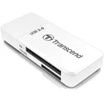 M&Auml;LUKAARDI LUGER USB3.1/VALGE TS-RDF5W TRANSCEND