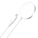 Juhtmevaba laadija CHOETECH T518 15W Magnetiline Valge &ndash; Qi magnetiline juhtmevaba laadimisalus