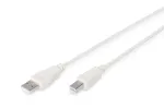 Assmann USB-&uuml;henduskaabel. t&uuml;&uuml;p A - B M/M. 3,0 m. USB 2.0-ga &uuml;hilduv. UL. beež (AK-300102-030-E)