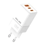 Beline sein. 2x USB-C 1x USB 65W Valge/valge (ainult pea) Pd 3.0 Qc