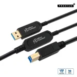 Microconnect MC-USB3.0AB20OP USB-kaabel USB 3.2 Gen 2 (3.1 Gen 2) 20 m USB A USB B Must