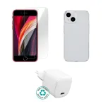 Mobiilseadme laadija eSTUFF ES-KIT-IPHSE(2022) Siseruumides vahelduvvool L&auml;bipaistev valge USB USB-C