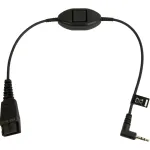 Jabra 8800-00-55 helikaabel 0,3 m QD 2,5 mm pistik must
