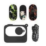 Sunnylife'i kaitse&uuml;mbris Insta360 GO 3-le must koos kleebistega &mdash; k&otilde;va reisikohver m&auml;rulikaamerale ja tarvikutele