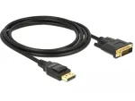 DeLOCK - Videokabel - Single Link - DisplayPort (M) bis DVI-D (M) - DisplayPort 1,2a - 2,0m - passiv - Schwarz (85313)
