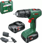 Bosch EasyImpact 18V-40 juhtmevaba l&ouml;&ouml;kpuur, 18 V, 32 Nm, 13 mm padrun, 2 kiirust, 2 akut, laadija, kohver