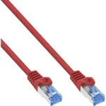 InLine 72614R v&otilde;rgukaabel Punane 1,5 m Cat6a S/FTP (S-STP)