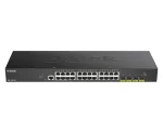 D-Link 24-port Gigabit Smart Managed Switch 4x 10G SFP+, Hallatav, L3, Gigabit Ethernet (10/100/1000), T&auml;isdupleks, Riiulipaigaldus