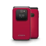 Emporia JOY V228 klapptelefon, suured nupud, 2G, punane