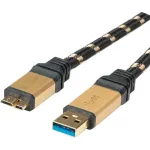 ROLINE Gold USB 3.0 kaabel, USB A pistik - USB 3.0 Micro B pistik 2,0 m (11.02.8879)