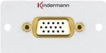 Kindermann 7444000801. Anschluss 1: VGA, Anschluss 2: VGA, Steckerverbindergeschlecht: M&auml;nnlich/Weiblich. Kabell&auml;nge: 1 m, Produktfarbe: Mehrfarbig (7