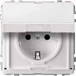 MERTEN pistikupesa 16A MEG2310-7260 alumiinium AC 250V hingedega kaanega MEG2310 MEG2310-7260 (MEG2310-7260)